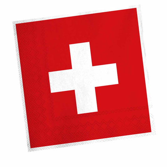 Schweiz-Servietten 20 Stück