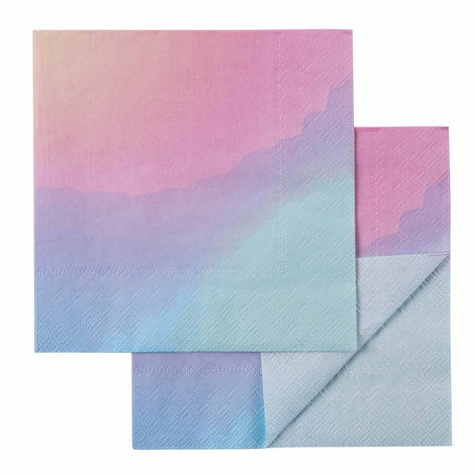 Farbverlauf-Servietten Pastell 20 Stück