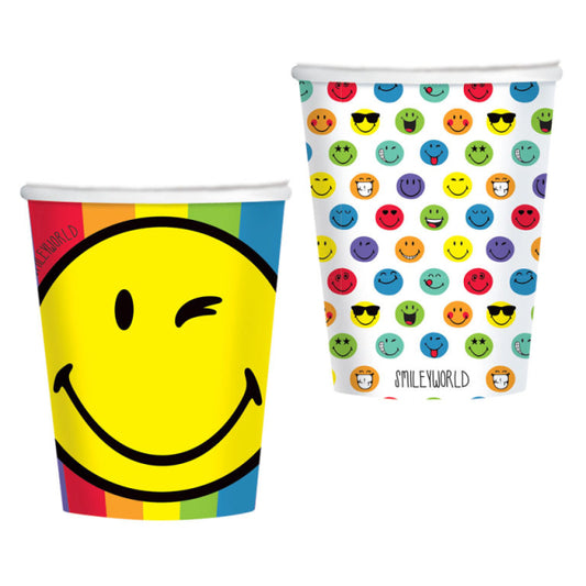 Smiley Becher 8 Stück