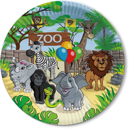 Zoo Teller 8 Stück