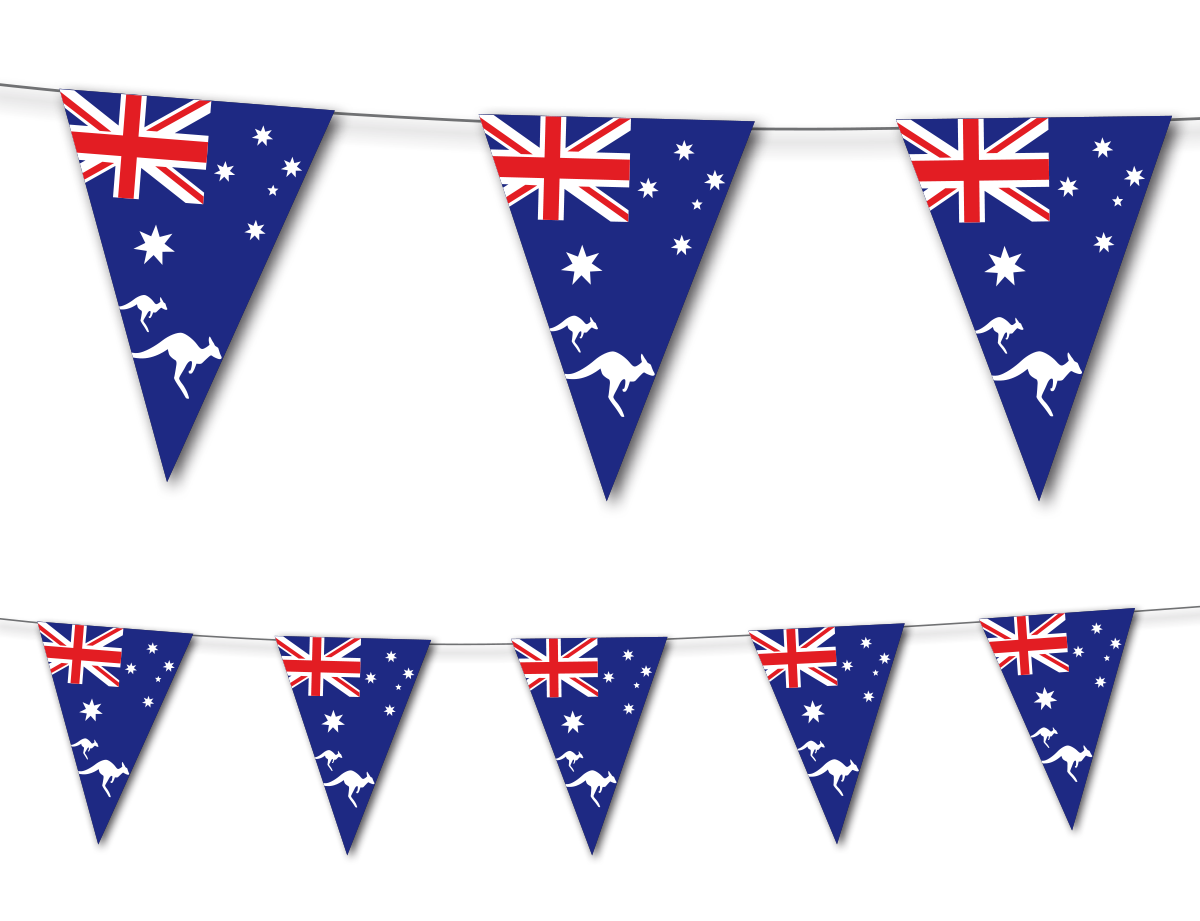 Dekoset Australien Servietten, Wimpelkette, Konfetti, Ballons
