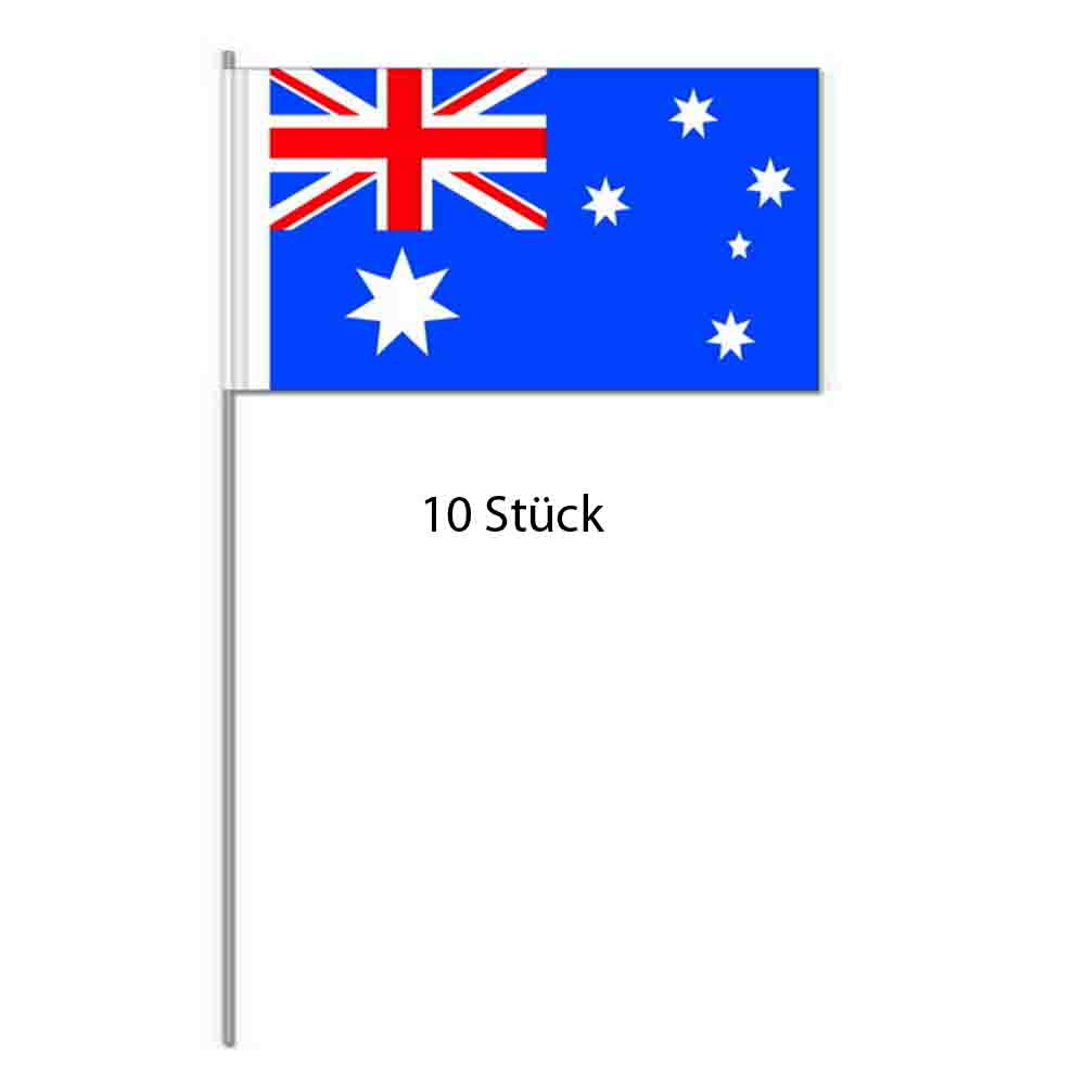 Papierflaggen Australien 10 Stück