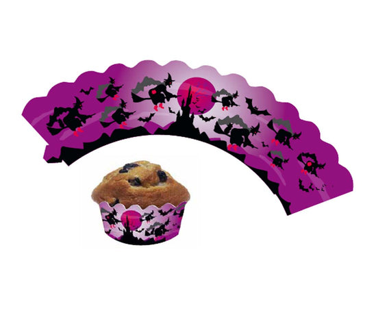 Cupcake Banderolen Hexe 12St.