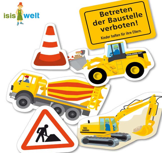 Achtung Baustelle-Konfetti XXL