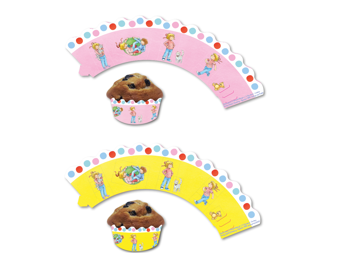 "Meine Freundin Conni" Cupcake Banderolen 12 Stück
