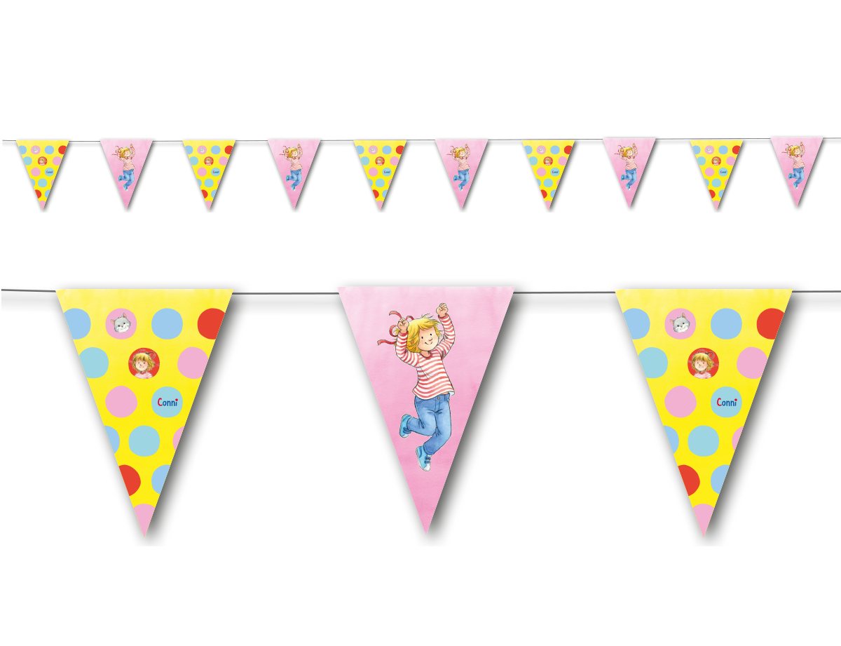 Meine Freundin Conni Dekoset Servietten, Wimpelkette, Konfetti und Ballons