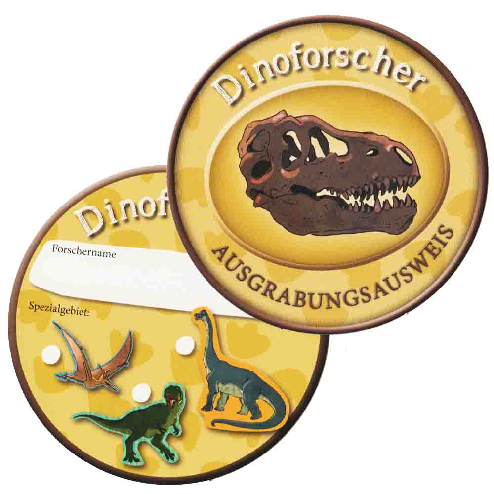 Dinoforscher-Ausweis 6St.