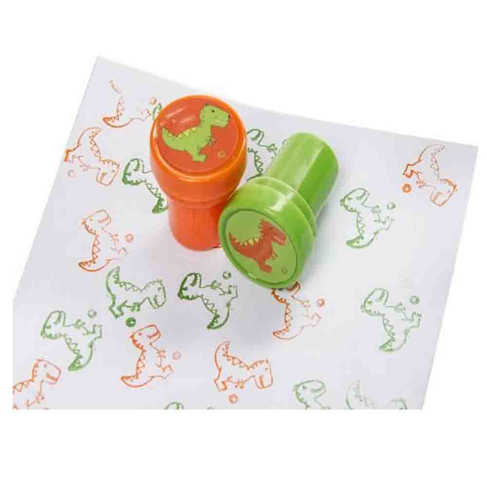Runder Dino-Stempel