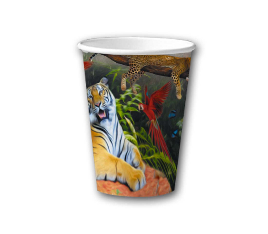 Dschungel-Becher 8 Stück