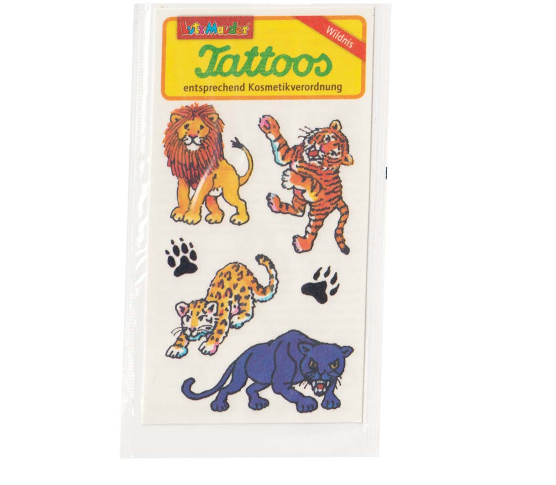 Dschungel-Tattoo Raubkatzen