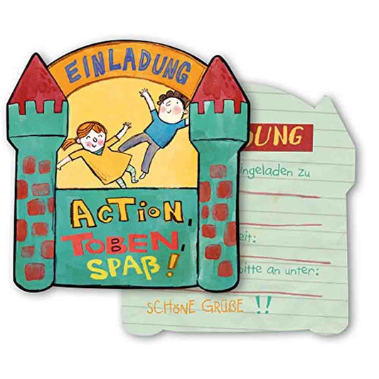 Einladungskarten Indoor Spielplatz 6St.