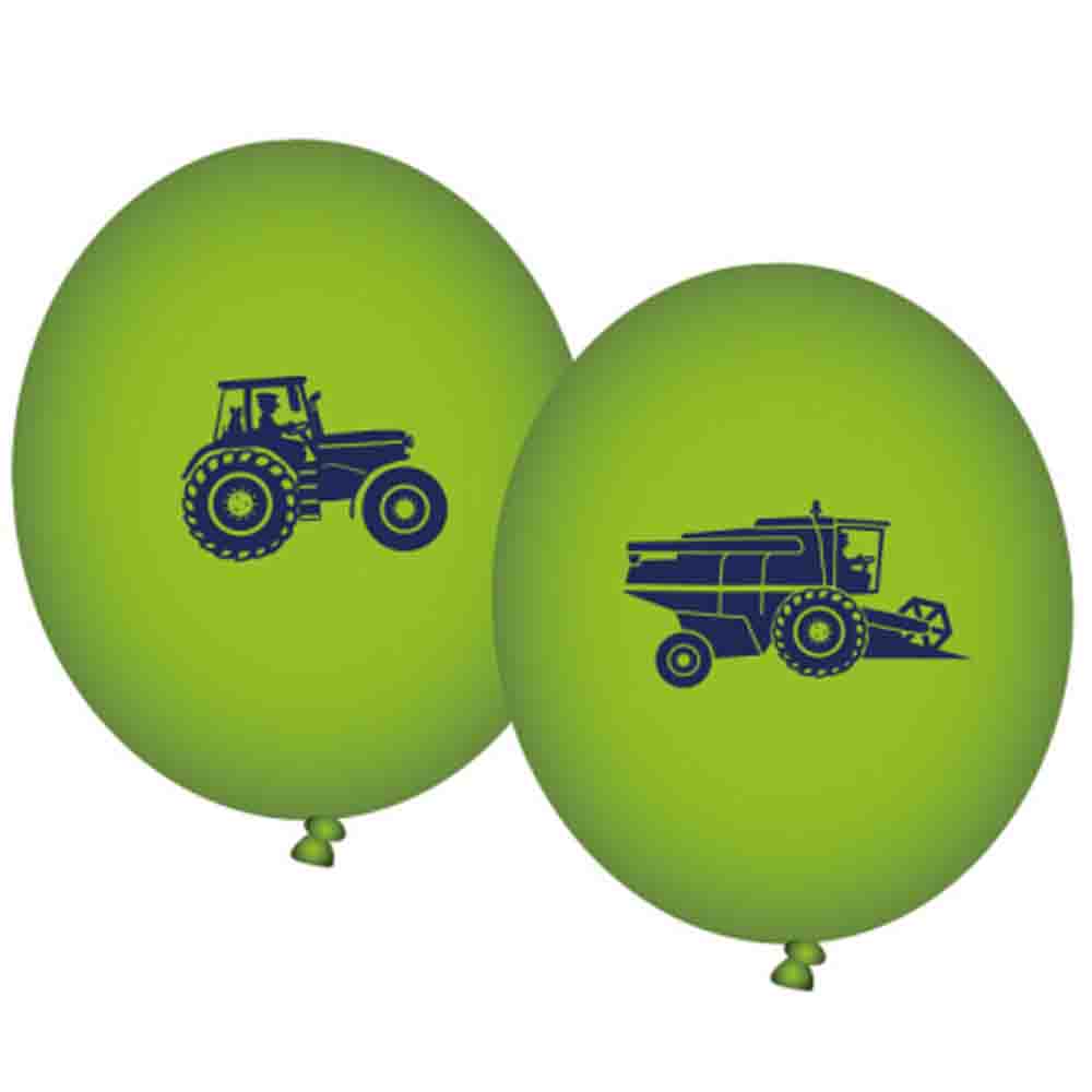 Traktor Partyset Basic mit Teller, Becher, Servietten, Ballons