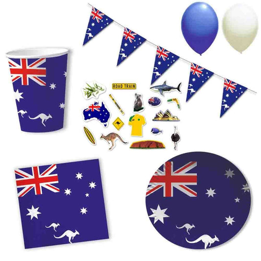Partyset Australien 10 Personen