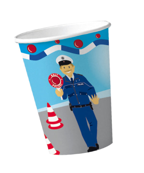 Polizei-Becher 8St.