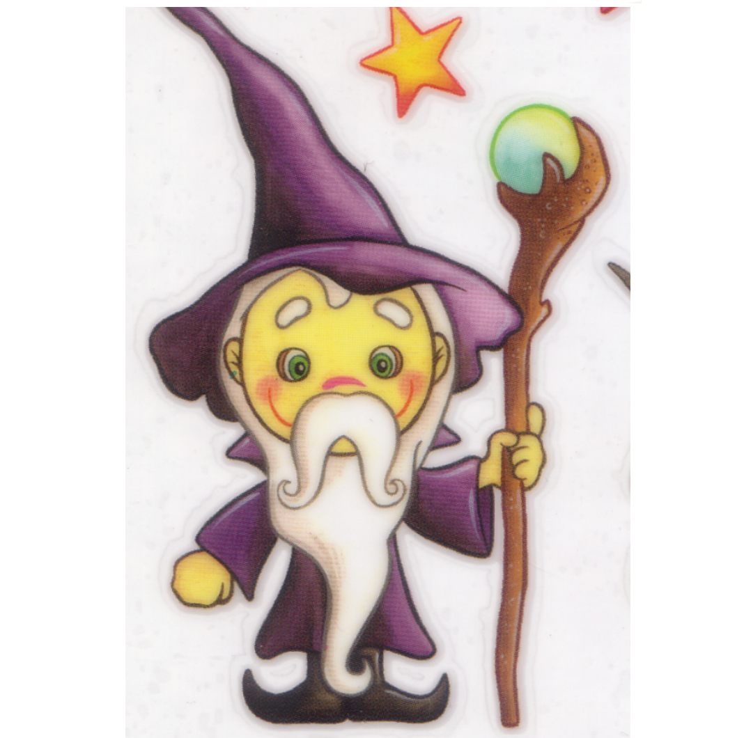 Porzellan-Sticker Zauberer