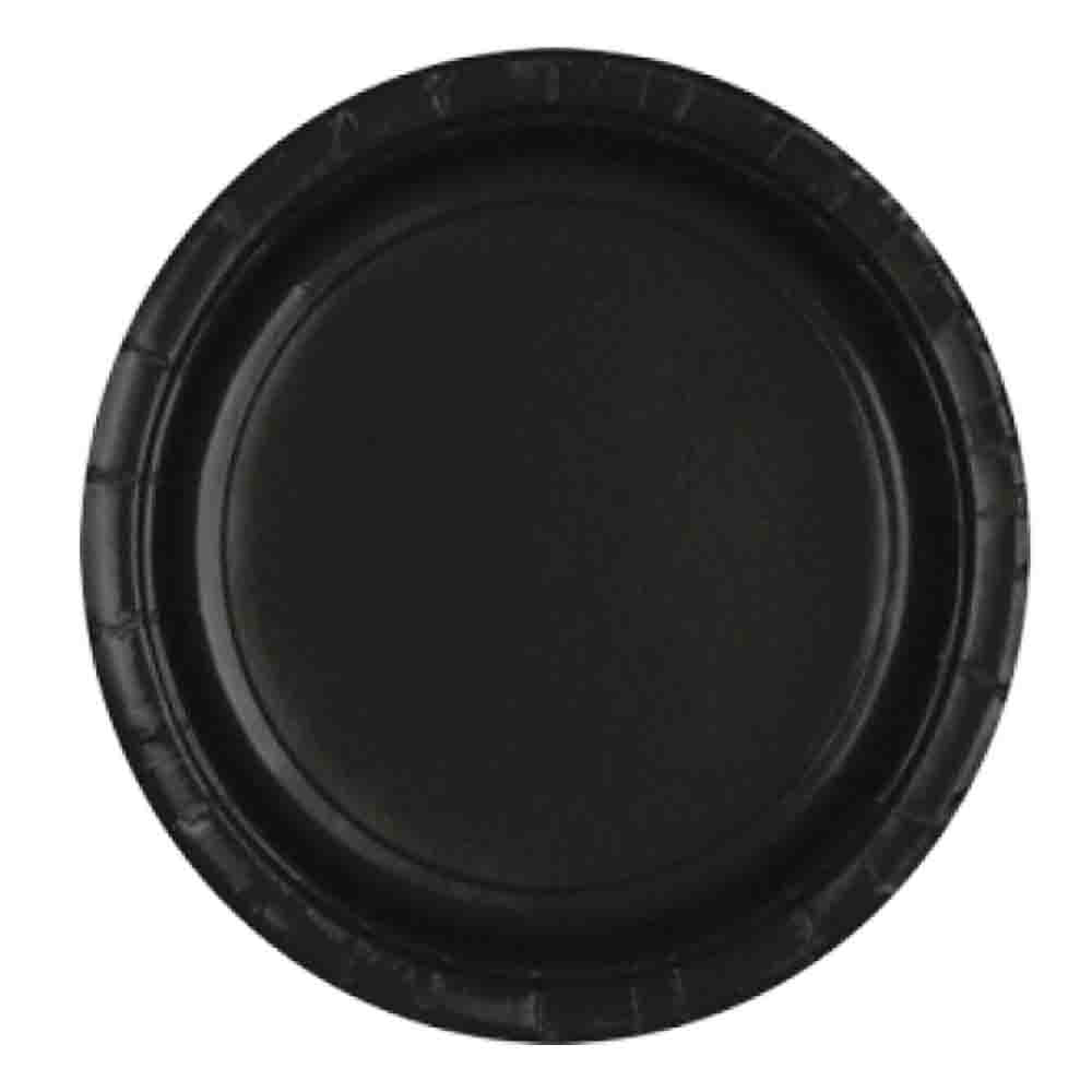 Schwarze Teller 10 Stück