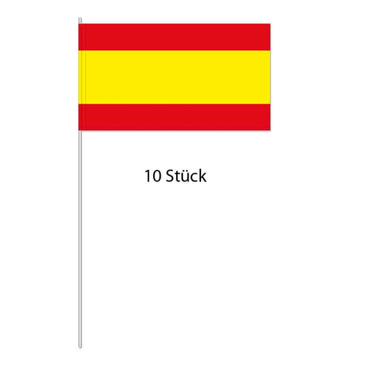 Papierflaggen Spanien 10 Stück