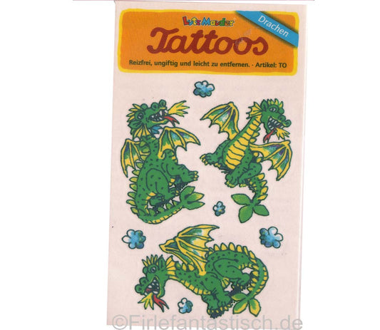 Tattoo grüne Drachen