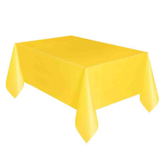Kunststoff-Tischdecke Gelb