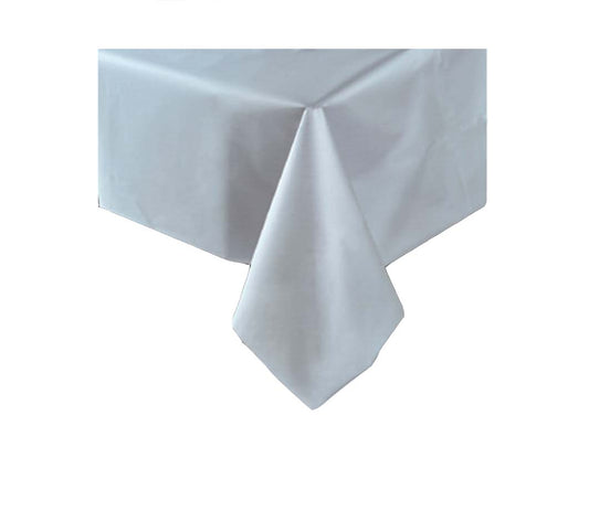 Kunststoff-Tischdecke Silber