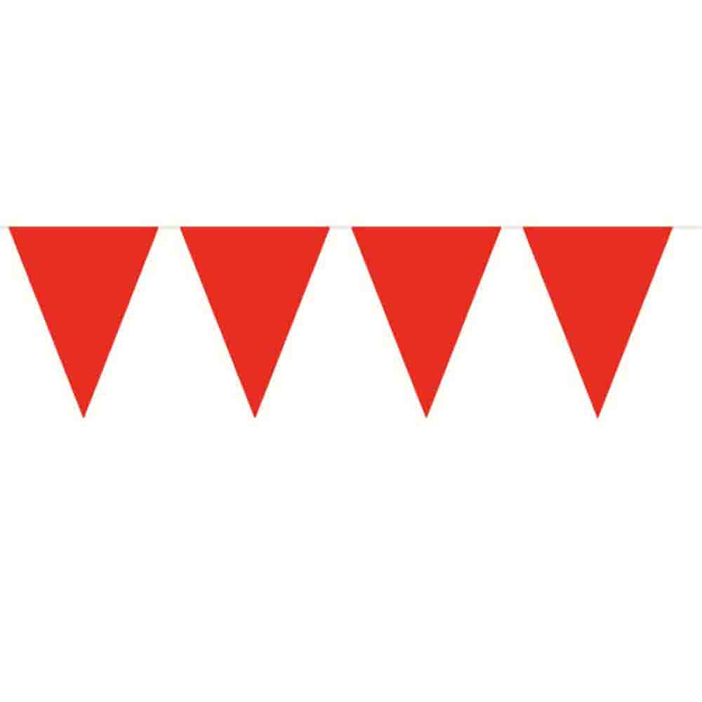 Wimpelkette Rot 10m