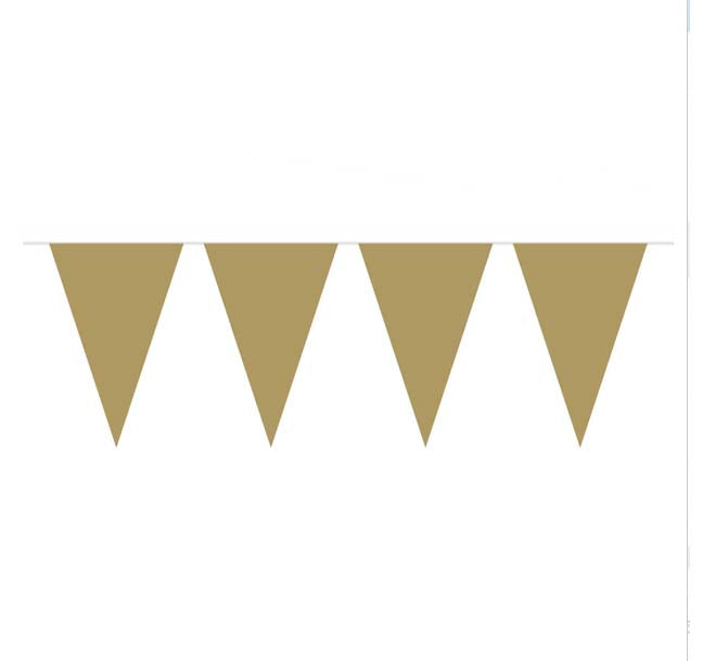 Wimpelkette Gold 10m