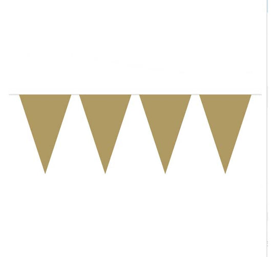 Wimpelkette Gold 10m
