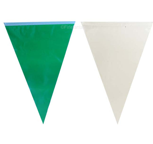 Wimpelkette Grün/Weiß